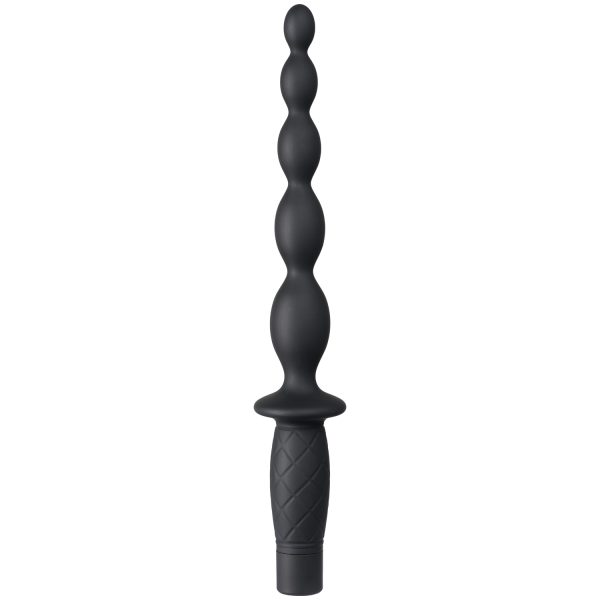 obaie Rechargeable Vibrating Anal Beads Black