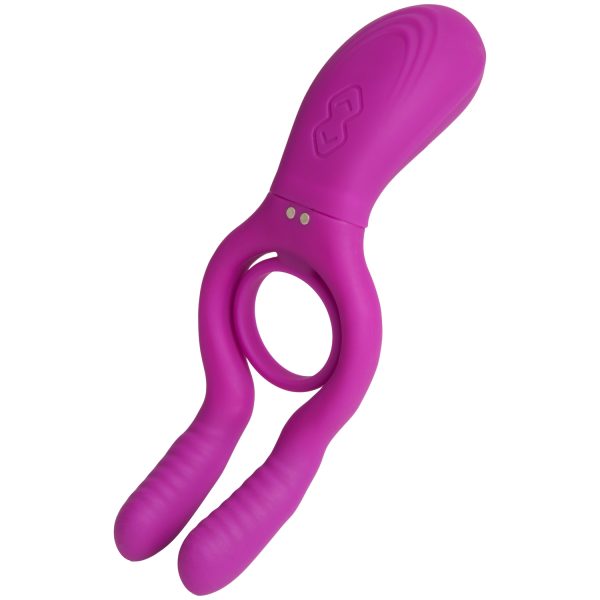 baseks Dual Fun Couples Cock Ring Purple