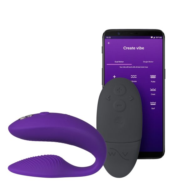 We Vibe Sync 2 App Controlled Couple Vibrator   Purple