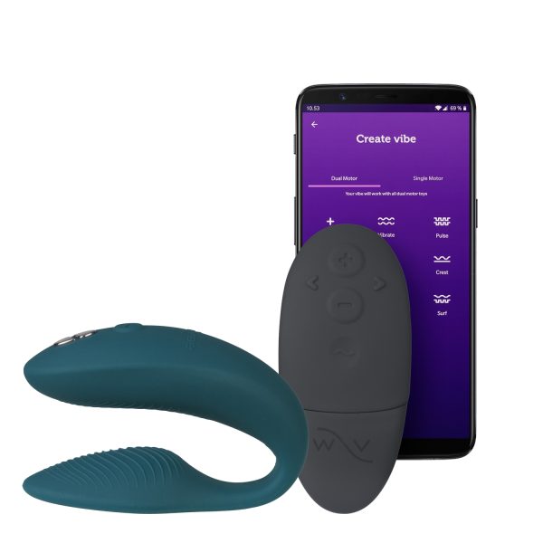 We Vibe Sync 2 App Controlled Couple Vibrator Green