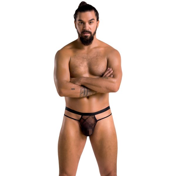 Passion Collin Mesh Thong Black SM