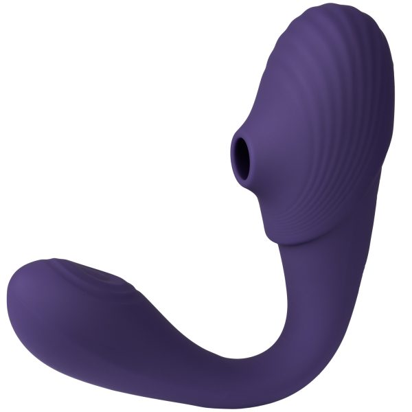 Vive Mirai Double Ended Vibrator with Pulse Wave Air Wave Purple