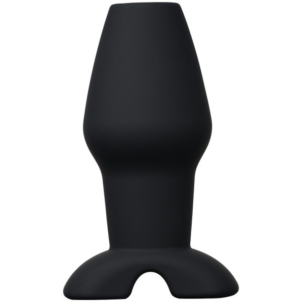 Master Series Invasion Hollow Silicone Butt Plug Large Black