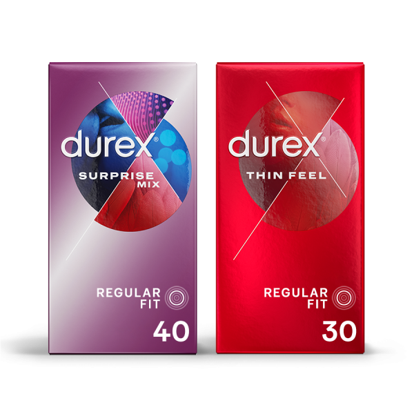 Durex Multi Pack Condoms Thin Feel Surprise Me